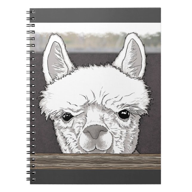 Carnet Portrait d'Alpaca (Devant)