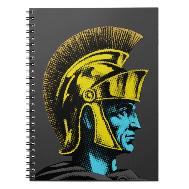 Carnet Portrait d'art pop gladiateur romain (Devant)