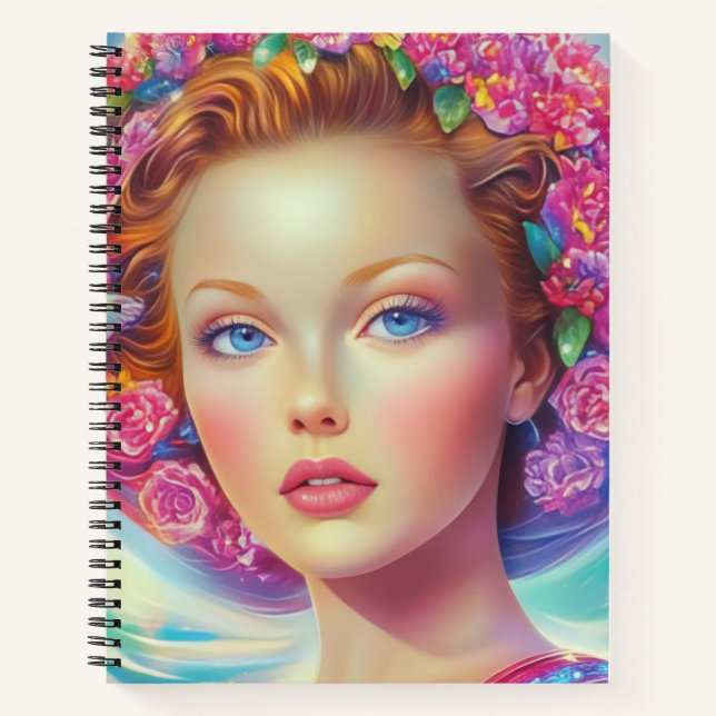 Carnet Portrait de couronne éthérée (Devant)