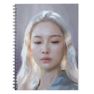 Carnet Portrait de femme calme et sereine