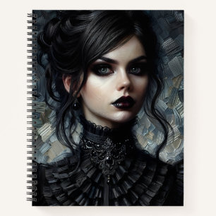 Carnet Portrait de femme victorienne Goth