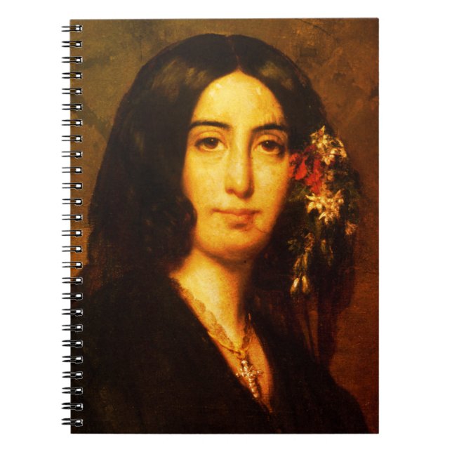 Carnet Portrait de George Sand par Auguste Charpentier (Devant)