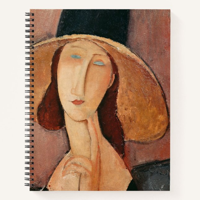Carnet Portrait de Jeanne Hebuterne dans un grand casquet (Devant)