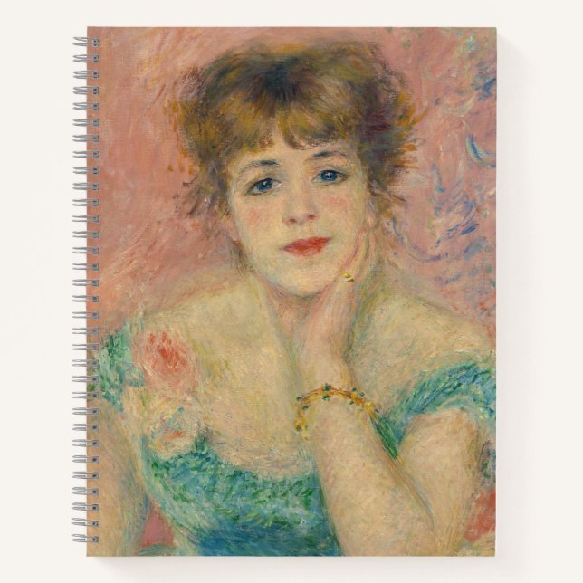 Carnet Portrait de l'actrice Jeanne Samary, Auguste Renoi (Devant)