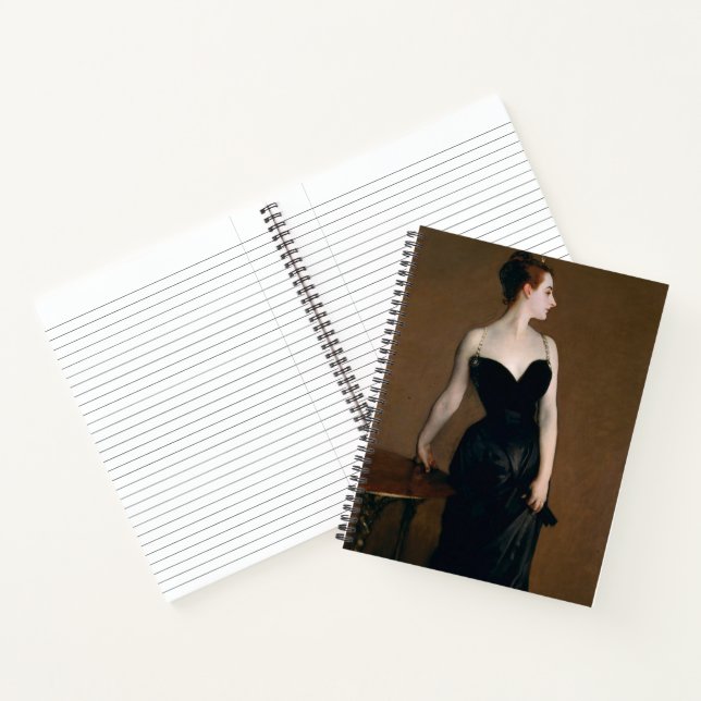 Carnet Portrait de Madame X par John Singer Sargent avec  (Intérieur)