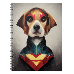 Carnet Portrait de Superhero Dog
