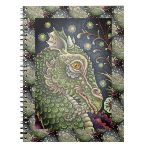 CARNET PORTRAIT DE TÊTE DE DRAGON MÉDIÉVAL, IMAGINAIRE SI