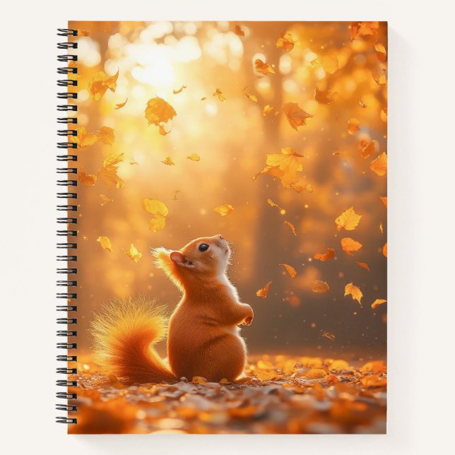 Carnet Portrait d'écureuil aimant les animaux sauvages  (Devant)