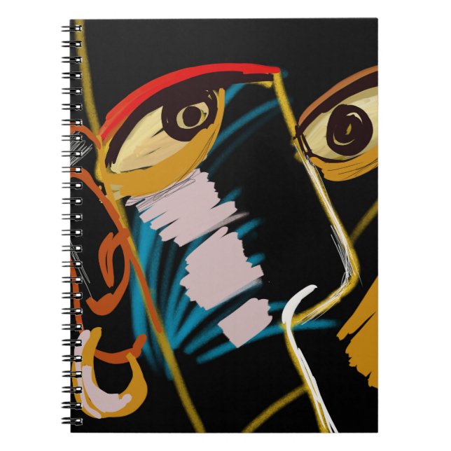 Carnet Portrait du guerrier : Résumé de l'huile primitive (Devant)