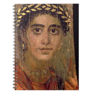 Carnet Portrait d'une femme, de Fayum, Romano-Égyptien,