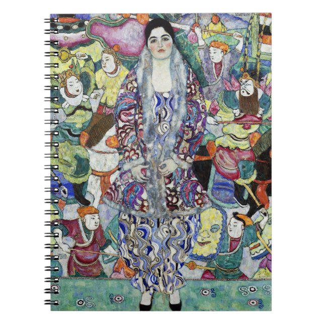 Carnet Portrait d'une femme peinture par Gustav Klimt (Devant)