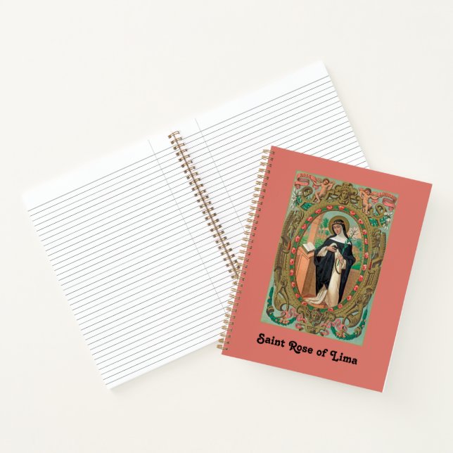 Carnet Portrait encadré de Saint Rose de Lima (K 48) (Intérieur)