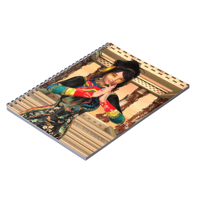 Carnet Portrait Fantastique d'Impératrice Chinoise (Côté gauche)