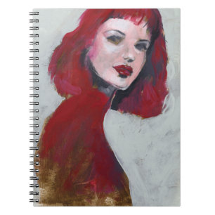 Carnet Portrait Fem - Rouge