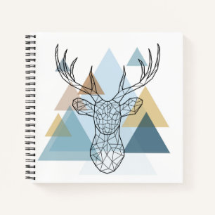 Carnet Portrait géométrique des cerfs