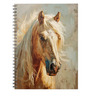 Carnet Portrait Palomino Horse