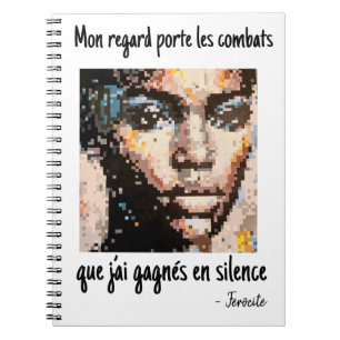 Carnet Portrait pixel audacieux aux tons vifs