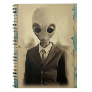 Carnet Portrait vintage Alien