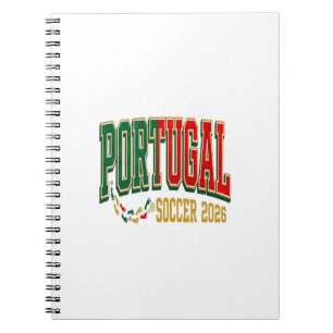 Carnet Portugal Football 2026 Football Gras Pays Typograp