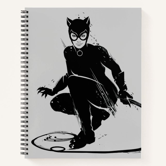 Carnet Pose à pinceau en encre Catwoman (Devant)