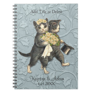 Carnet Posh Cats Mariage bleu