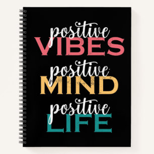 Carnet Positive Vibes Positive Mind Positive Life