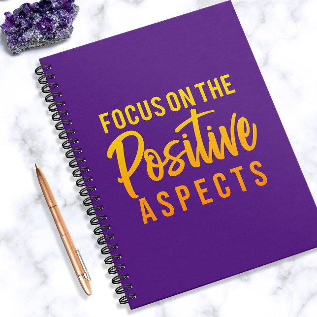 Carnet Positivité moderne violet or Abraham Hicks Citatio (In Situ)