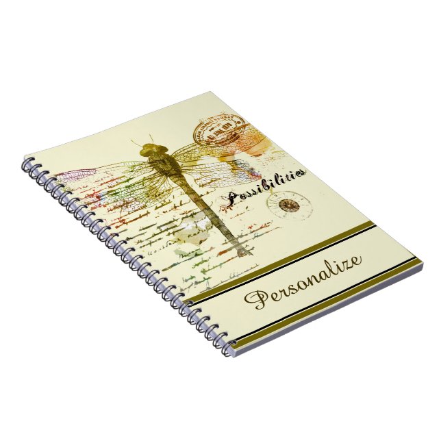 Carnet Possibilités personnalisées libellule (Côté Droit)