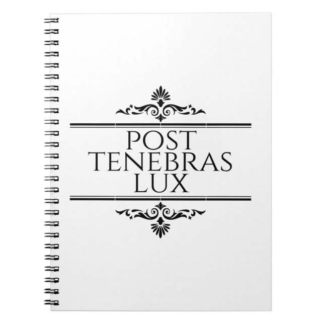 Carnet Post Tenebras Lux (Devant)