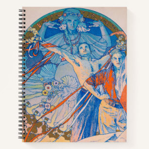 Carnet Poster d'Alphonse Mucha pour le Sokol Festival (19