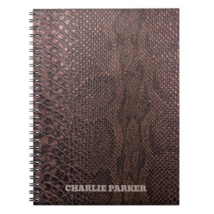 Carnet Poster de animal Brown Snakeskin