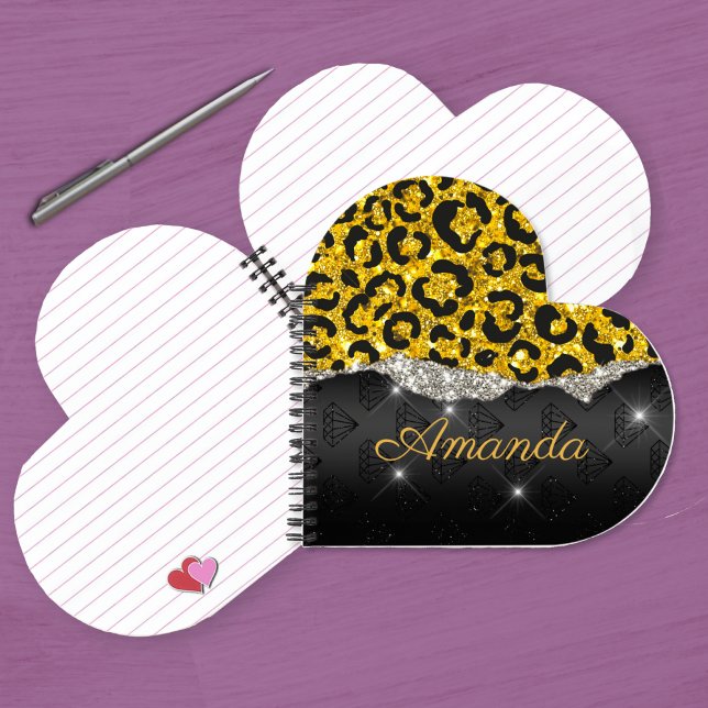 Carnet Poster de animal de parties scintillant en faux gi (Créateur téléchargé)