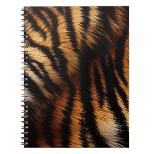 Carnet Poster de animal Orange Black Tiger Stripes