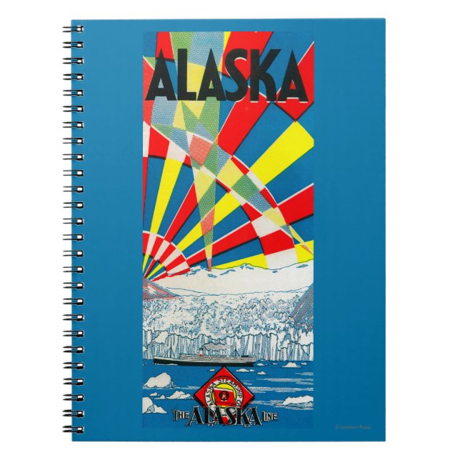 Carnet Poster de la ligne Alaska Steamship (Devant)