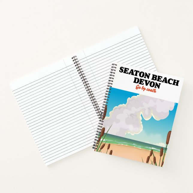 Carnet Poster de voyage Seaton Beach Dorset (Intérieur)