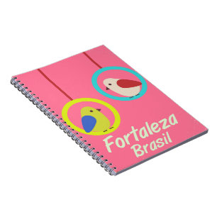 Carnet Poster de voyage vintage Fortaleza Brésil