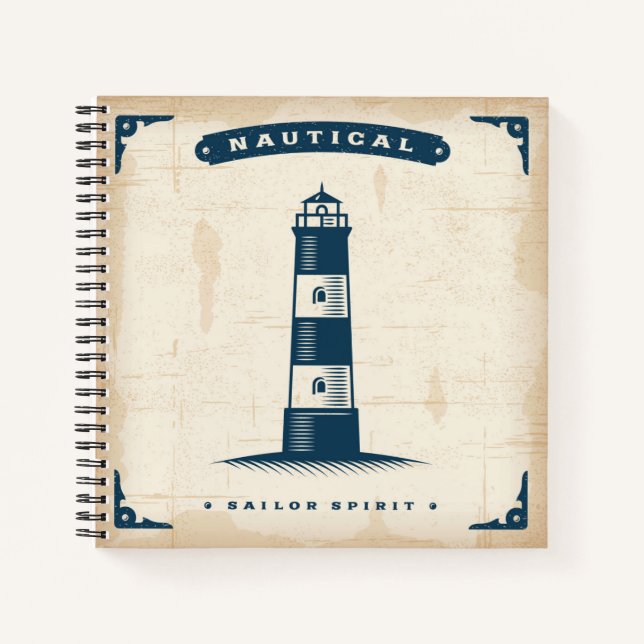 Carnet Poster du phare vintage 1 (Devant)