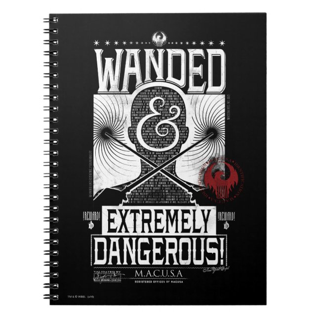Carnet Poster Recherché géant et extrêmement dangereux -  (Devant)