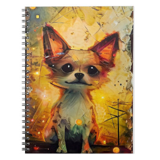 Carnet Poster Vertical Papillion Puppy