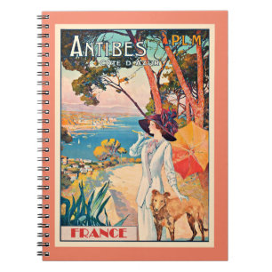 Carnet Poster vintage Antibes France