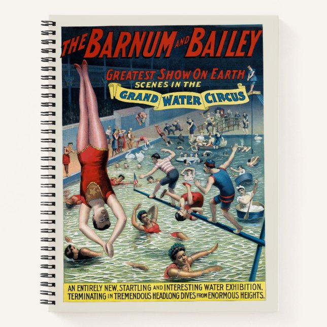 Carnet Poster vintage Barnum & Bailey Circus (Devant)