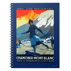Carnet Poster Vintage Chamonix-Mont-Blanc Europe