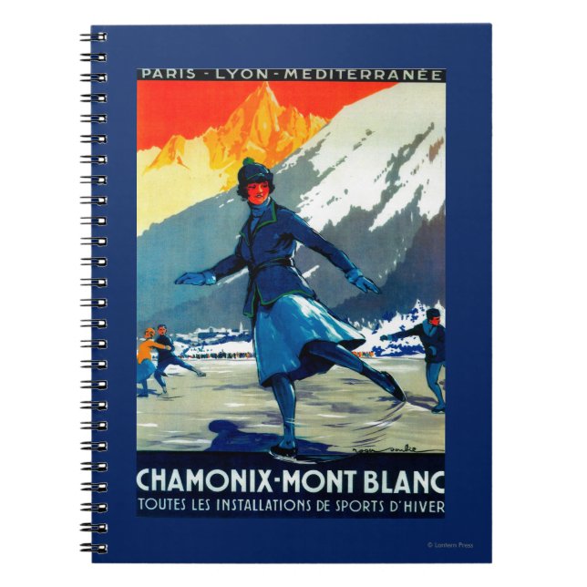 Carnet Poster Vintage Chamonix-Mont-Blanc Europe (Devant)