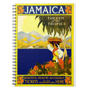 Carnet Poster vintage de jamaica