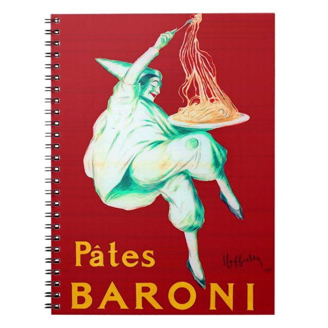 Carnet Poster vintage Pates Baroni Spaghetti (Devant)