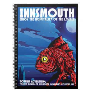 Carnet Poster Vintage voyage Innsmouth Lovecraft