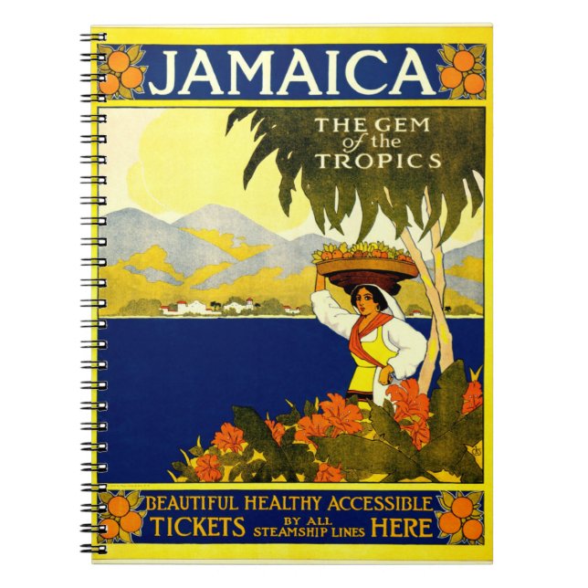 Carnet Poster Vintage voyage : Jamaïque (Devant)