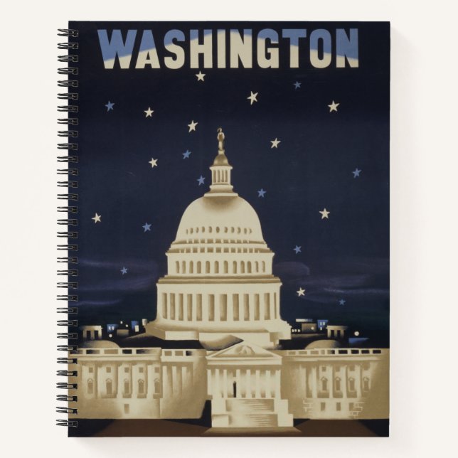 Carnet Poster Vintage voyage pour American Airlines (Devant)