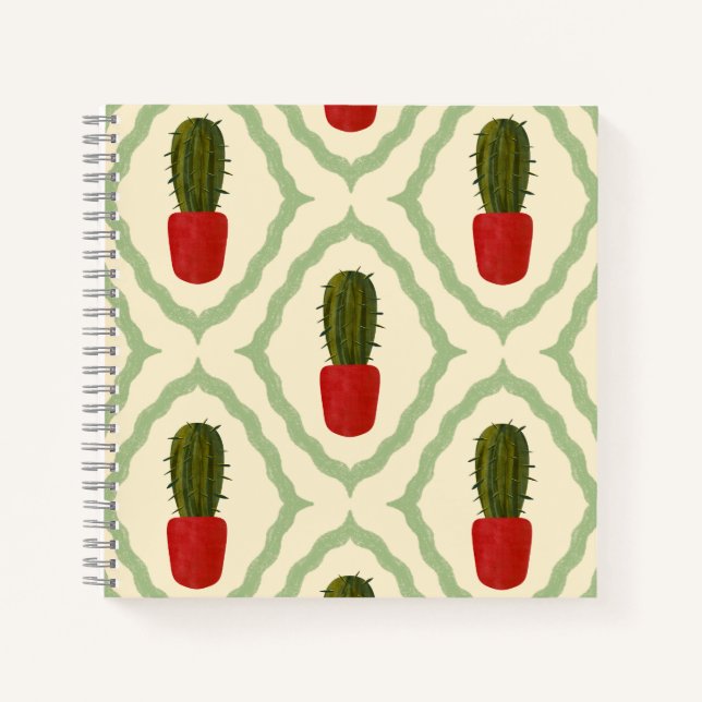 Carnet Pot de cactus (Devant)