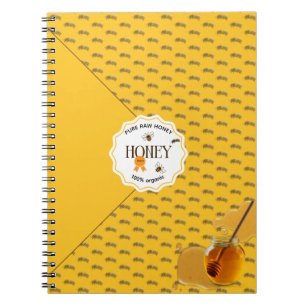 Carnet Pot de miel abeille miel ruche Apiculture